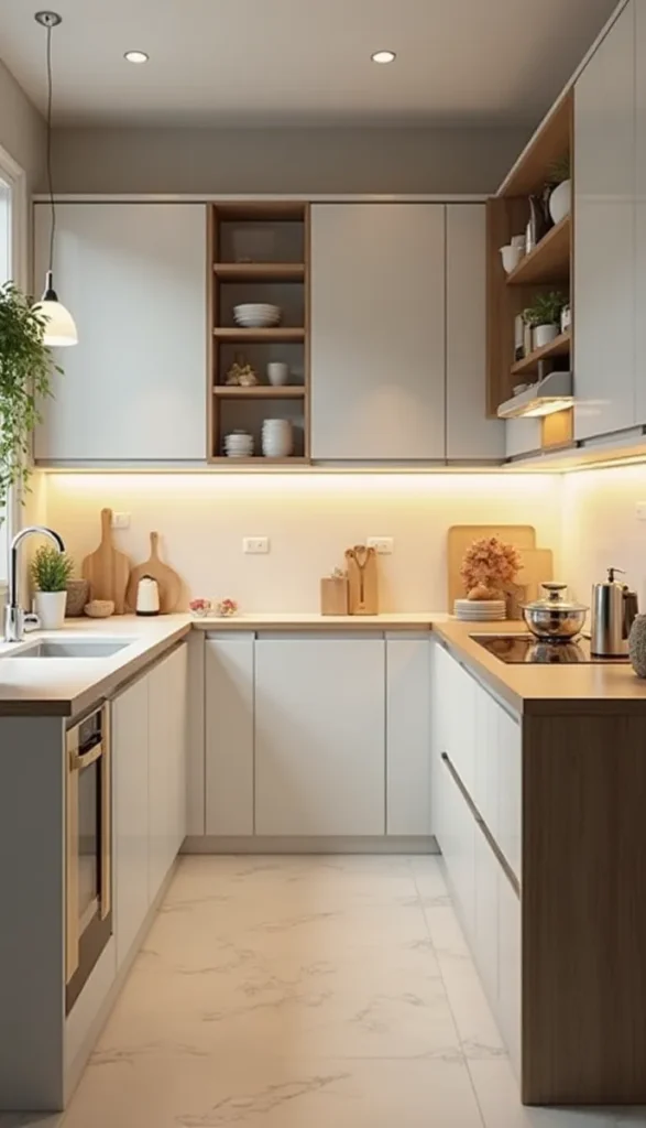 Kabinet dapur putih murah