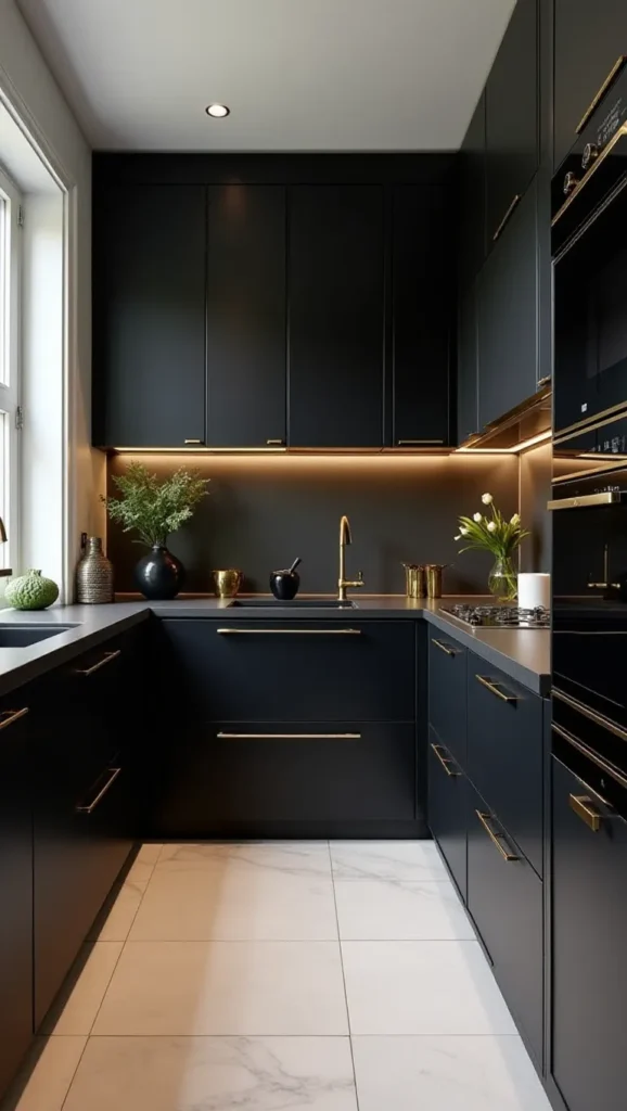 Kabinet dapur hitam murah